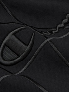 RICK OWENS - Champion Logo-Embroidered Organic Loopback Cotton-Jersey Sweatshirt - Black - XS