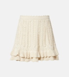 Marant Etoile Nelle cotton crochet miniskirt