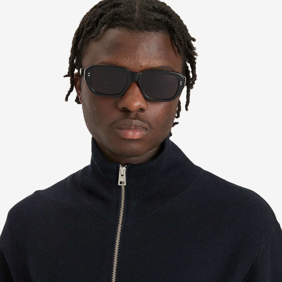 Retrosuperfuture Miles Sunglasses in Black 