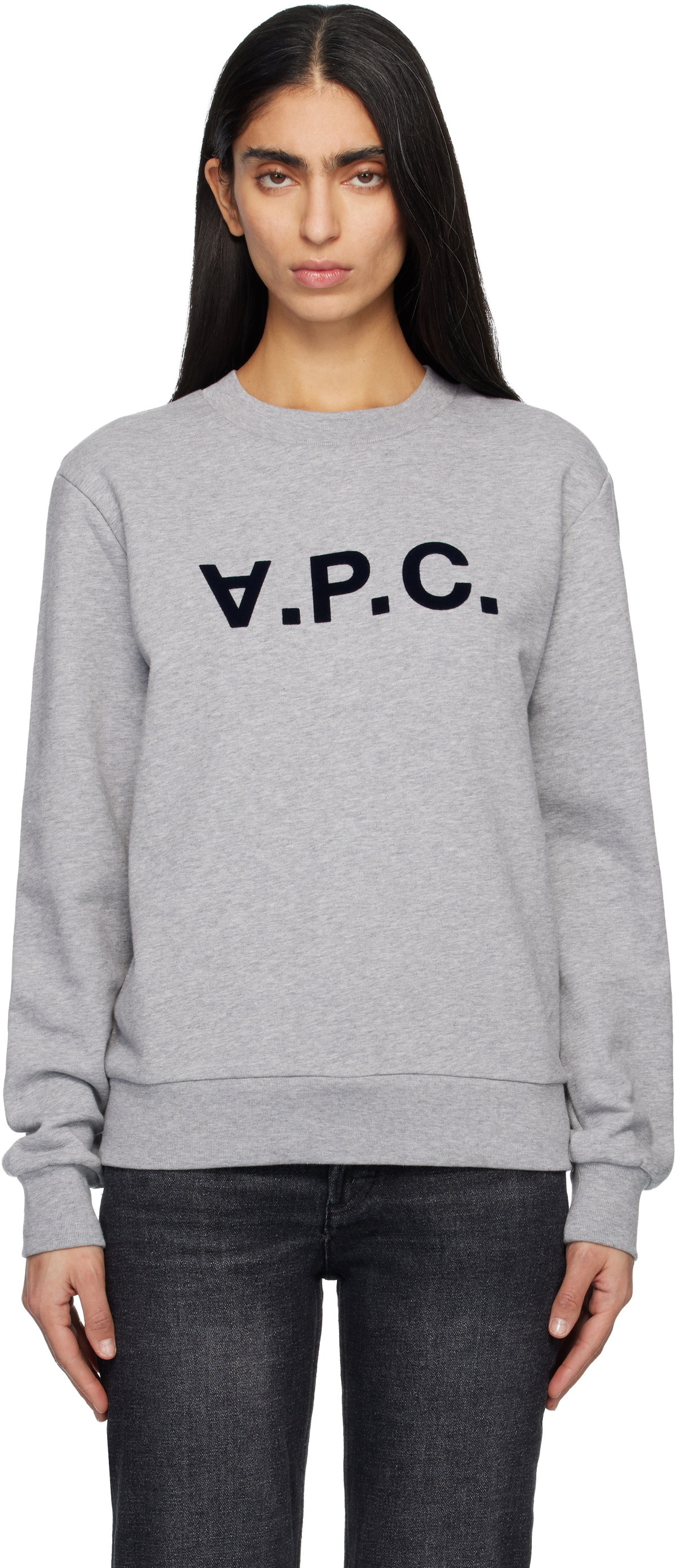 A.P.C. Gray Standard Grand 'VPC' Sweatshirt