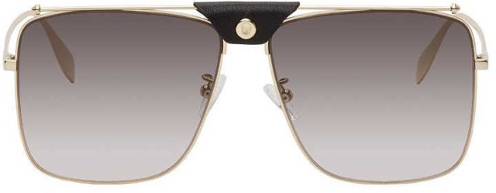 Photo: Alexander McQueen Gold Top Piercing Sunglasses
