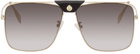 Alexander McQueen Gold Top Piercing Sunglasses
