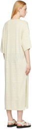 TOTEME Off-White Pointelle Monogram Dress