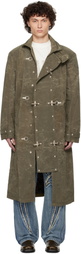 Thug Club Khaki Scarred Bio Soldier Trench Coat