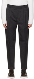 ZEGNA Gray Drawstring Trousers