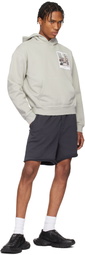 Helmut Lang Gray Brooklyn Postcard Hoodie