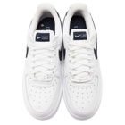 Nike White and Black Air Force 1 07 Craft Sneakers