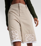 Loewe Anagram wool Bermuda shorts