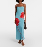 SIR Amelie floral silk crêpe maxi dress