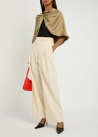 BY Malene Birger Pinlos Twisted Satin Scarf - Beige - One Size
