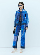 Paula Canovas del Vas Mesh Construction Denim Jeans