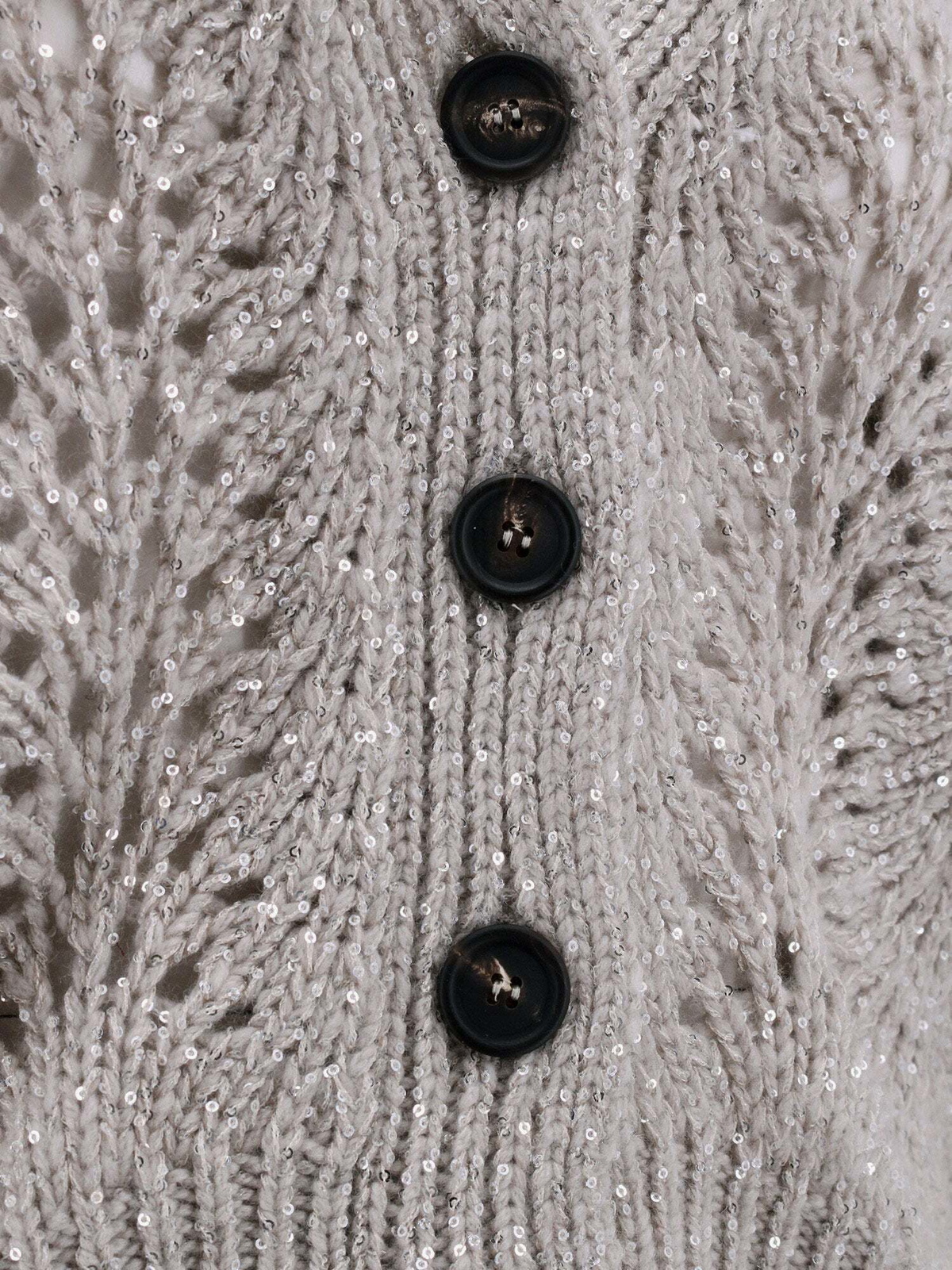 Brunello Cucinelli Beige Linen Cardigan