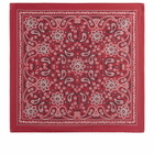 Drake's Men's Classic Paisley Bandana in Red 