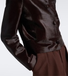 Nour Hammour Hadley calf hair jacket