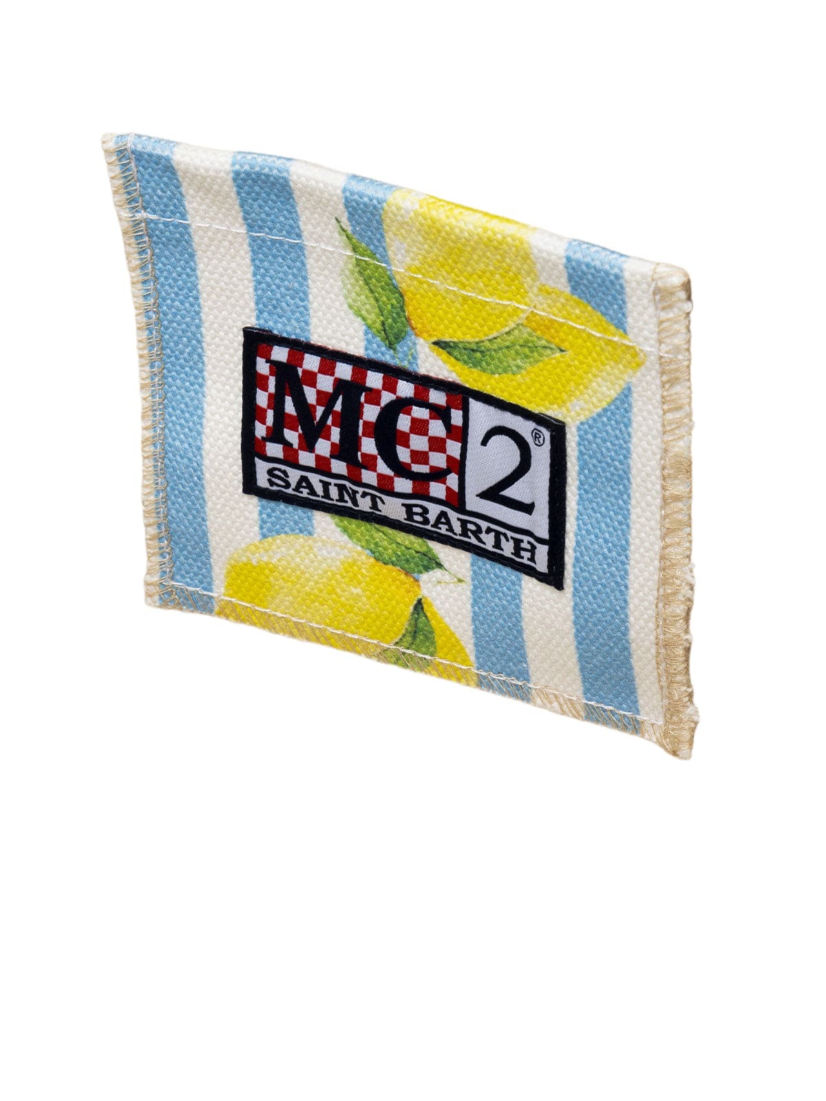 MC2 Saint Barth Striped Cotton Canvas Colette Handbag