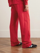 Les Tien - Straight-Leg Garment-Dyed Cotton-Jersey Sweatpants - Red