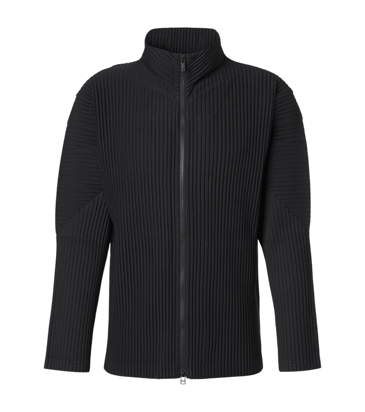 HOMME PLISSÉ ISSEY MIYAKE Black Tight Twist Cotton Knit Sweater