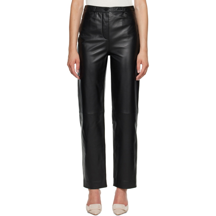 Photo: Loulou de Saison Black COBE LDS Leather Trousers