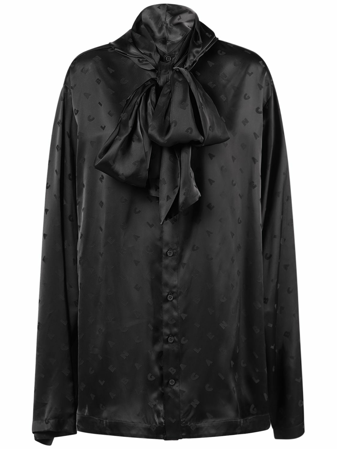 Balenciaga Women Black Stretch Viscose Blend Top