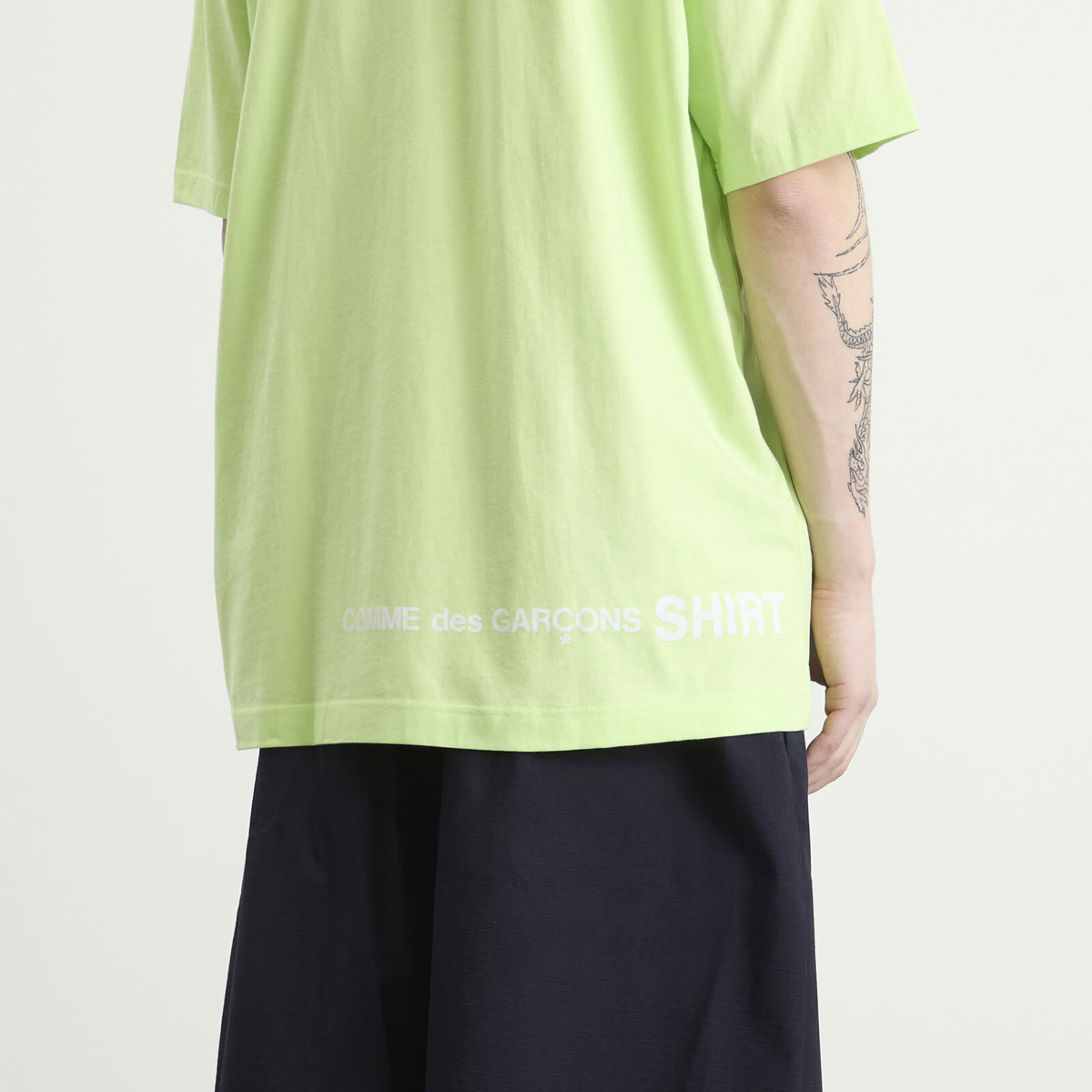 Comme des Garçons SHIRT Men's Oversized Cotton Jersey in Green