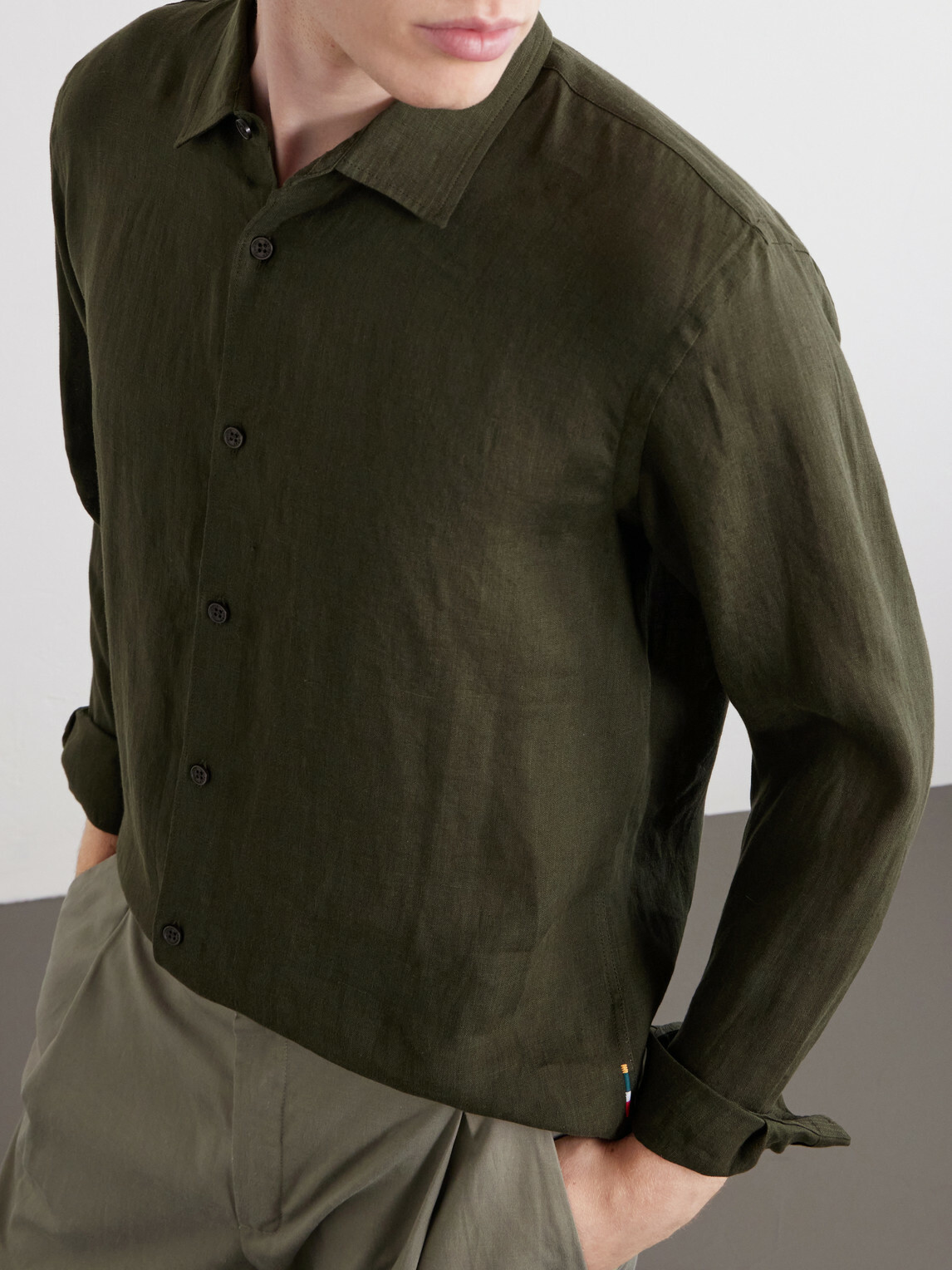 Orlebar Brown - Giles Linen Shirt - Green