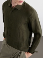 Orlebar Brown - Giles Linen Shirt - Green