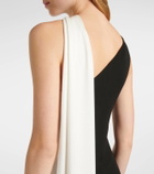 Roland Mouret Scarf-detail one-shoulder gown
