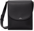 A.P.C. Black Demi-Lune Messenger Bag