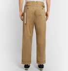 Craig Green - Wide-Leg Cotton-Blend Twill Trousers - Beige