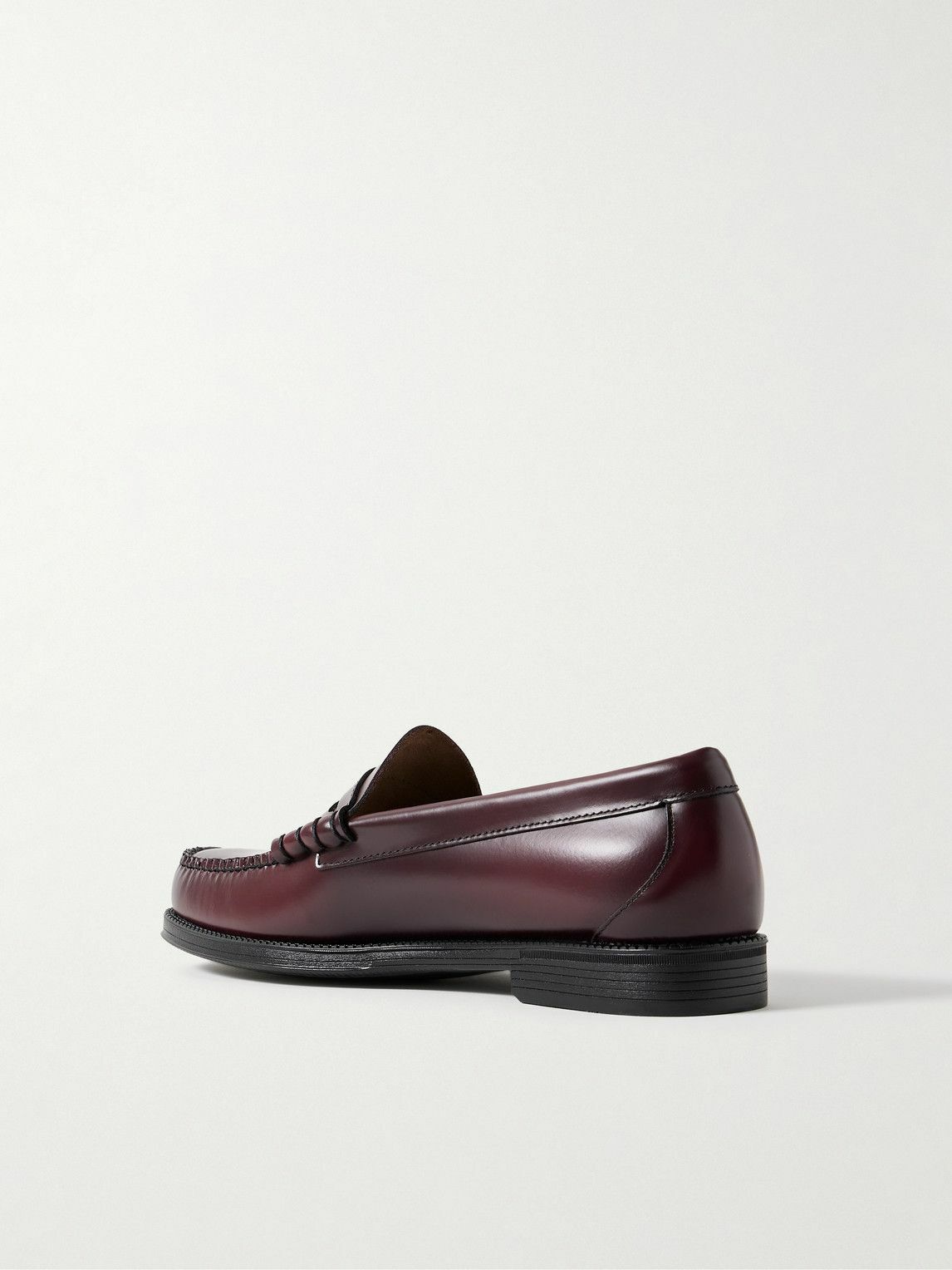 G.H. BASS - Easy Weejuns Larson Glossed-Leather Penny Loafers - Burgundy