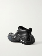 Balenciaga - Basketball Neoprene-Trimmed Rubber Sneakers - Black