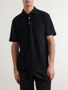 Zegna - Cotton-Jersey Polo Shirt - Black