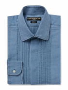 Favourbrook - Bib-Front Cotton-Chambray Shirt - Blue