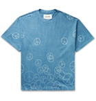 Story Mfg. - Grateful Printed Organic Cotton-Jersey T-Shirt - Blue