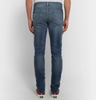 FRAME - L'Homme Skinny-Fit Distressed Stretch-Denim Jeans - Men - Blue