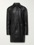 Balenciaga - Leather Coat - Black