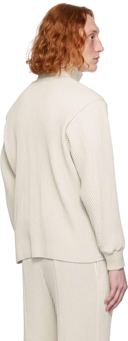 HOMME PLISSÉ ISSEY MIYAKE White Kersey Jacket Homme Plisse Issey Miyake