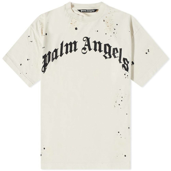 Photo: Palm Angels Glittered Logo Tee