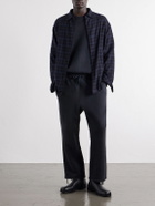 A.PRESSE - Straight-Leg Cotton-Jersey Sweatpants - Black