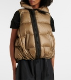 Sacai Asymmetric quilted down vest
