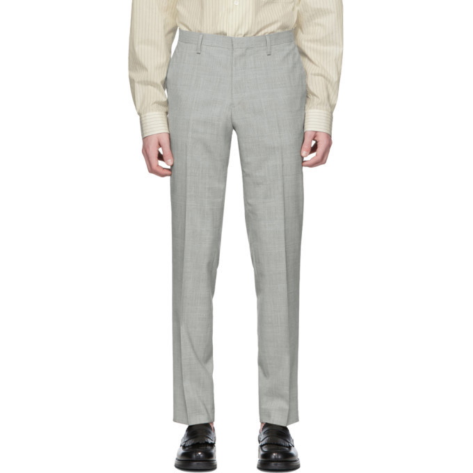 Photo: Tiger of Sweden Grey Check Wool Todd Trousers