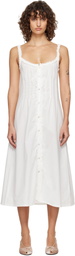 Fruity Booty White Broderie Midi Dress