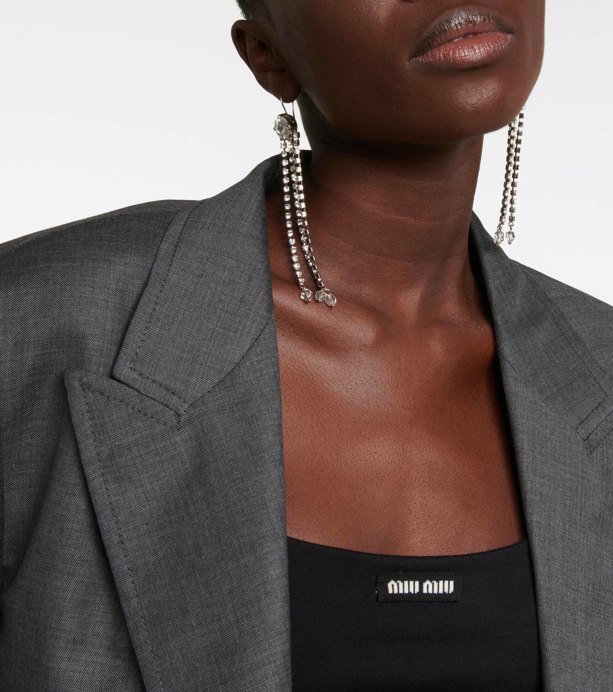 Miu Miu Crystal-embellished earrings