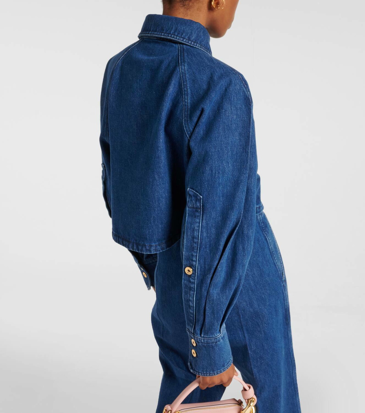 Patou Cropped denim shirt