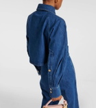 Patou Cropped denim shirt