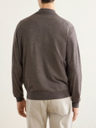 Peter Millar - Excursionist Merino Wool-Blend Half-Zip Sweater - Brown