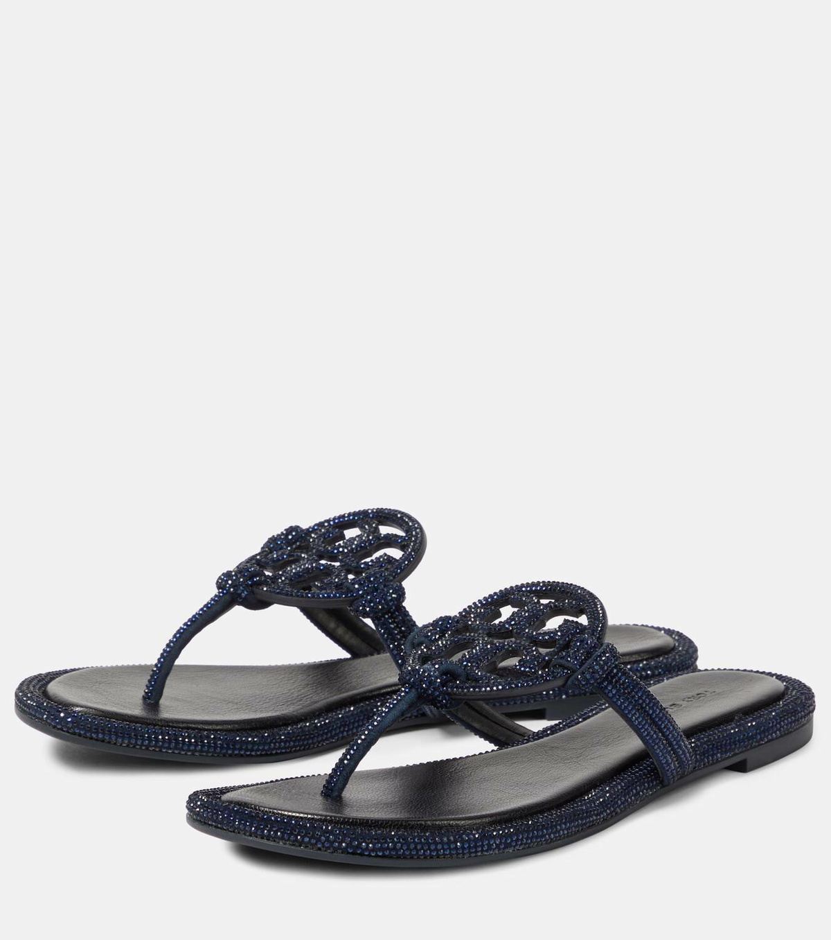 Tory Burch Miller crystal-embellished thong sandals Tory Burch