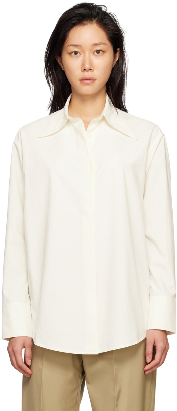 GIA STUDIOS Off-White Pointed Collar Shirt GIA STUDIOS