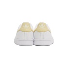 adidas Originals White and Yellow Stan Smith Sneakers