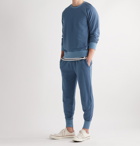 Polo Ralph Lauren - Logo-Embroidered Mélange Stretch-Cotton Jersey Sweatshirt - Blue